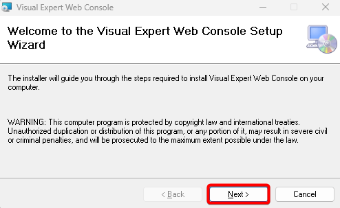 Visual Expert Web インストレーション ガイド